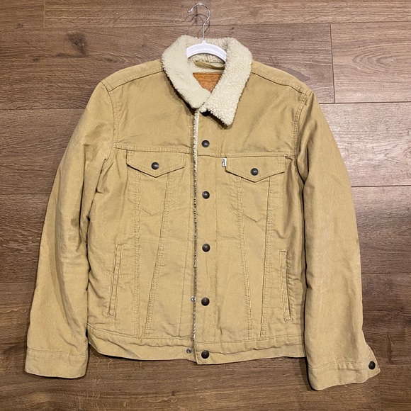 Levi’s Sherpa lined corduroy trucker jacket